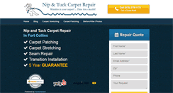 Desktop Screenshot of ftcollinscarpetrepair.com